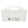 Secchio organizzatore Detergente Bianco Plastica 31,3 x 18 x 22 cm (12 Unità)