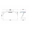 Scrivania Huzaro HZ-Hero 4.8 RGB White Bianco