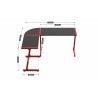 Scrivania Huzaro HZ-Hero 6.0 Red Rosso