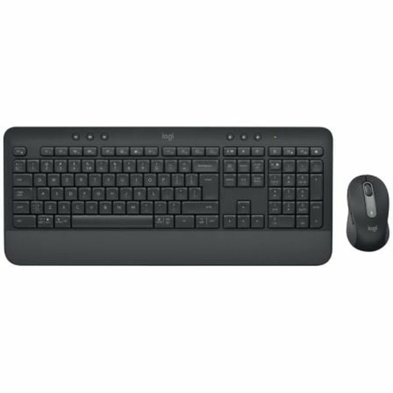 Tastiera e Mouse Wireless Logitech Signature MK650 Nero Qwerty in Spagnolo Tastiera e Mouse Wireless Logitech Signature MK650 Nero Qwerty in Spagnolo