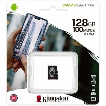 Scheda Di Memoria Micro SD con Adattatore Kingston Canvas Select Plus 128 GB