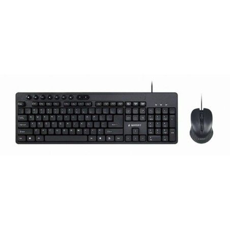 Tastiera e Mouse GEMBIRD KBS-UM-04 Nero Monocromatica QWERTY Qwerty US