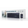 Tastiera e Mouse GEMBIRD KBS-UM-04 Nero Monocromatica QWERTY Qwerty US