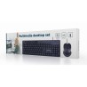 Tastiera e Mouse GEMBIRD KBS-UM-04 Nero Monocromatica QWERTY Qwerty US