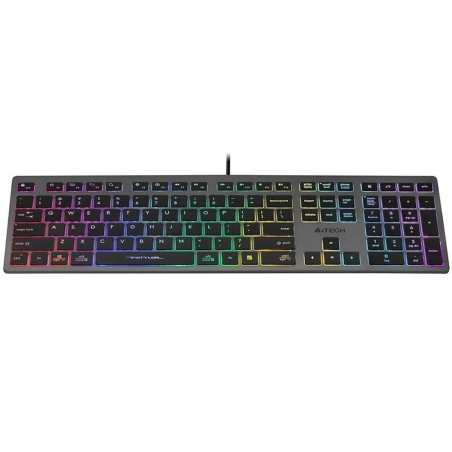 Tastiera A4 Tech B120N Nero Grigio Monocromatica Multi QWERTY