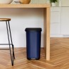 Secchio della spazzatura Rotho Ribo Blue Azzurro Plastica 35 L