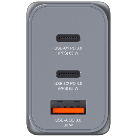 Caricabatterie da Parete Verbatim 32201 Nero/Grigio 65 W