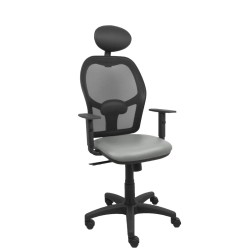 Sedia Ufficio con Poggiatesta Piqueras y Crespo B10CRNC Grigio