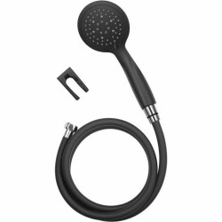 Un doccino con tubo per dirigere il getto Rousseau Combiflex Hebe Nero Nero opaco PVC ABS 150 cm 5 Posizioni