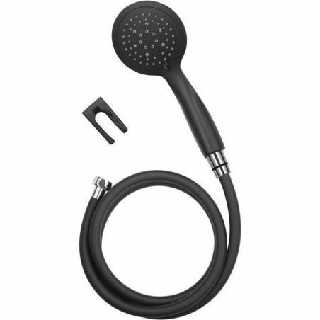 Un doccino con tubo per dirigere il getto Rousseau Combiflex Hebe Nero Nero opaco PVC ABS 150 cm 5 Posizioni