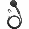 Un doccino con tubo per dirigere il getto Rousseau Combiflex Hebe Nero Nero opaco PVC ABS 150 cm 5 Posizioni