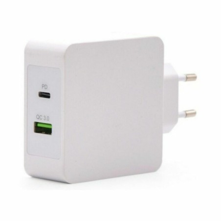 Caricabatterie USB da Parete TooQ TQWC-2SC03WT Bianco 48 W