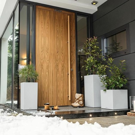 Vaso Lechuza 40 x 40 x 76 cm Grigio polipropilene Rettangolare