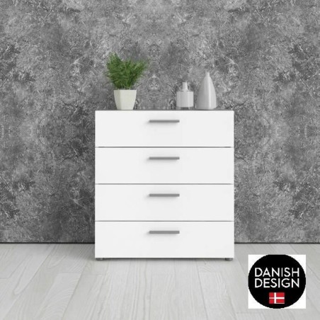 Cassettiera Tvilum Bianco 70 x 40 x 75 cm