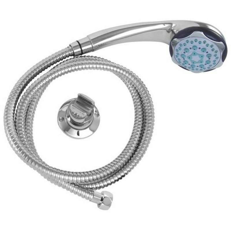 Un doccino con tubo per dirigere il getto Rousseau Heko Stop'O Grigio Acciaio inossidabile 150 cm 5 Posizioni Un doccino con tubo per dirigere il getto Rousseau Heko Stop'O Grigio Acciaio inossidabile 150 cm 5 Posizioni
