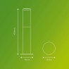 Lampada Philips Luminarias de exterior Antracite E27 230 V 2700 K
