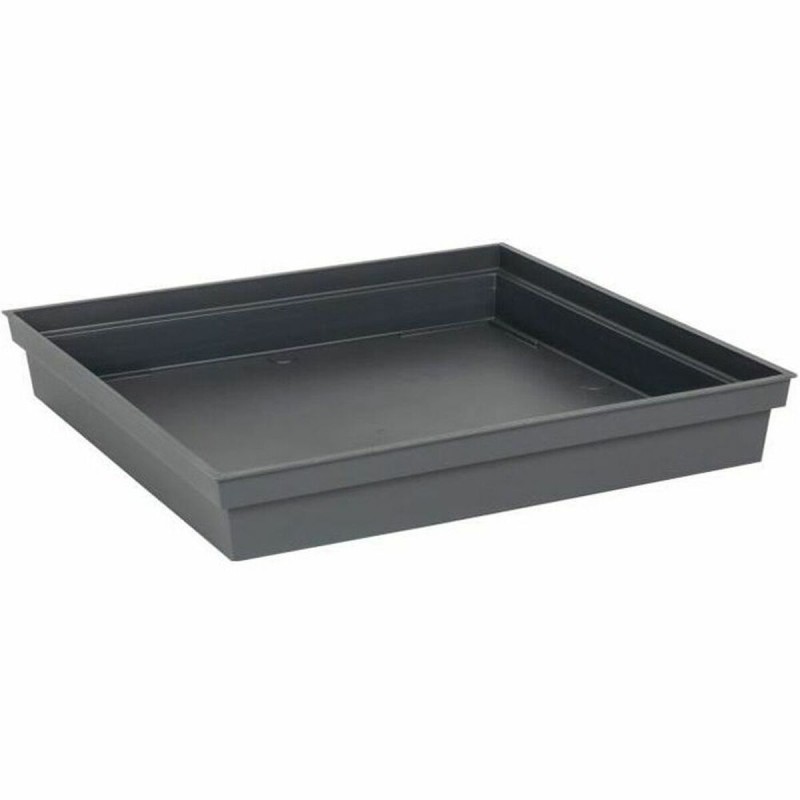 Piatto per Vaso EDA Tuscany Quadrato Antracite 40 x 40 x 5,9 cm Piatto per Vaso EDA Tuscany Quadrato Antracite 40 x 40 x 5,9 cm