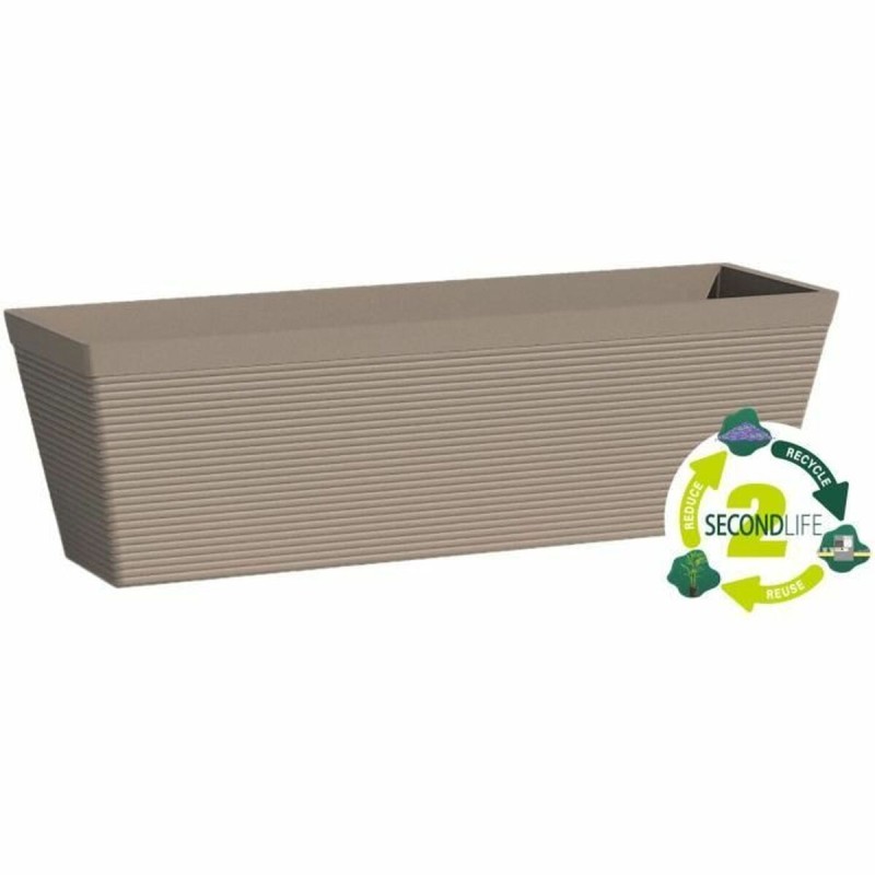 Vaso rettangolare da Balcone Garden ID Taupé 50 x 16 x 16 cm Vaso rettangolare da Balcone Garden ID Taupé 50 x 16 x 16 cm
