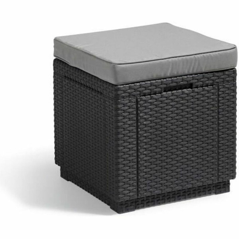Puff Allibert by KETER Grigio scuro Resina sintetica 42 x 42 x 39 cm