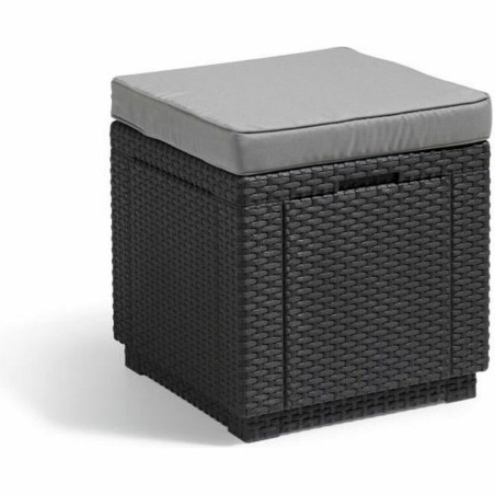 Puff Allibert by KETER Grigio scuro Resina sintetica 42 x 42 x 39 cm