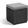 Puff Allibert by KETER Grigio scuro Resina sintetica 42 x 42 x 39 cm