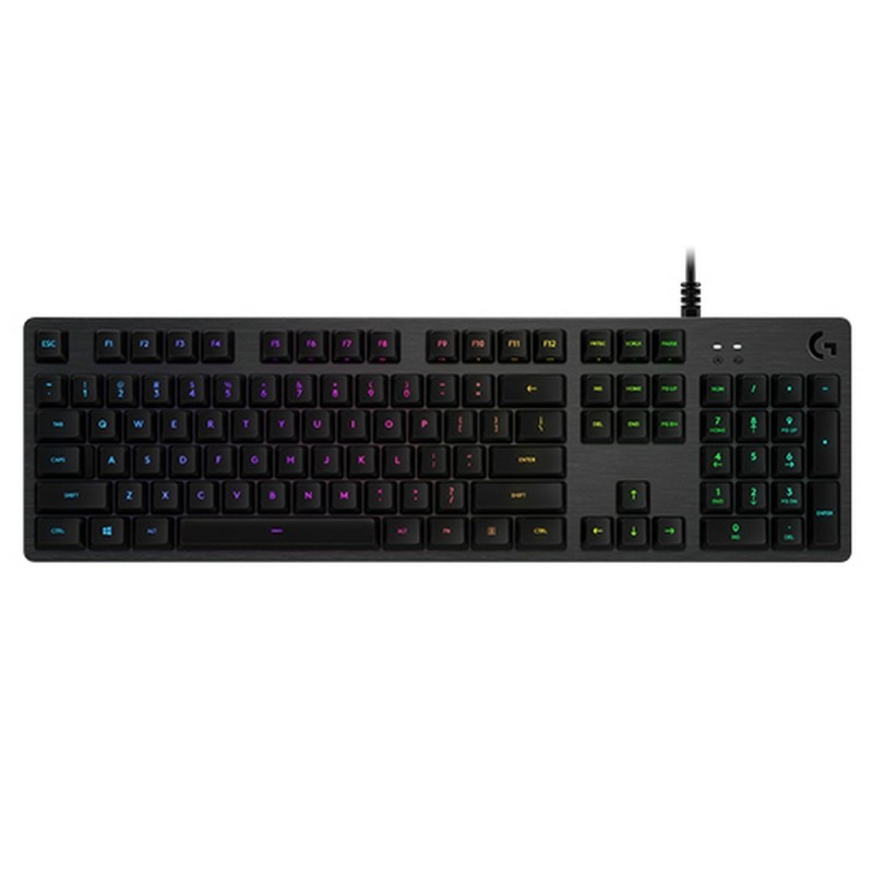 Tastiera Logitech Lightsync G512 Gaming Nero Illuminazione RGB AZERTY Tastiera Logitech Lightsync G512 Gaming Nero Illuminazione RGB AZERTY