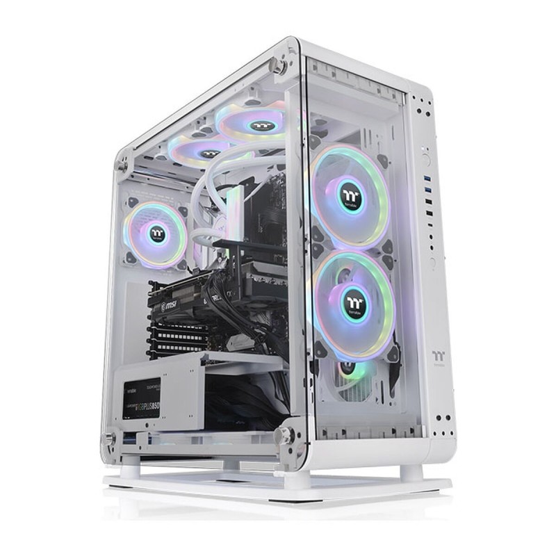 Case computer desktop ATX THERMALTAKE Core P6 TG Snow Bianco Case computer desktop ATX THERMALTAKE Core P6 TG Snow Bianco