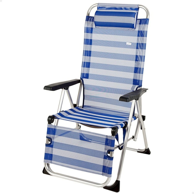 Lettino reclinabile Aktive A strisce Marinaio 149 x 78 x 49 cm Lettino reclinabile Aktive A strisce Marinaio 149 x 78 x 49 cm