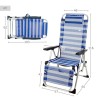 Lettino reclinabile Aktive A strisce Marinaio 149 x 78 x 49 cm