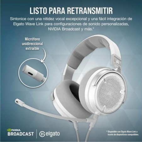Auricolari con Microfono Corsair Bianco