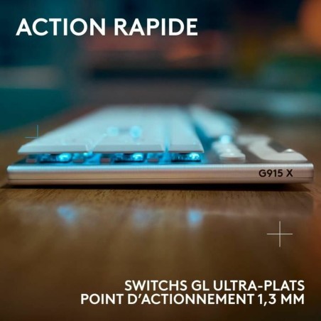 Tastiera Wireless Logitech G915 X Bianco AZERTY