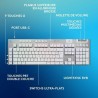 Tastiera Wireless Logitech G915 X Bianco AZERTY