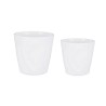 Set di Vasi Ibergarden LINCE-22-28-B Bianco Argilla Ø 22 cm Ø 28 cm 2 Pezzi