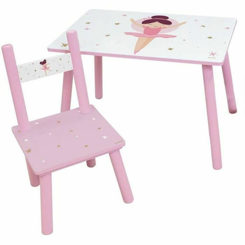 Set di Tavolo e Sedie per Bambini Fun House Dancer Ballerina Per bambini Set di Tavolo e Sedie per Bambini Fun House Dancer Ballerina Per bambini