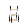 Scaffale da Bagno Berilo WR5504-3-430 Nero Naturale 40,3 x 81,5 x 30 cm