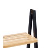 Scaffale da Bagno Berilo WR5504-3-430 Nero Naturale 40,3 x 81,5 x 30 cm