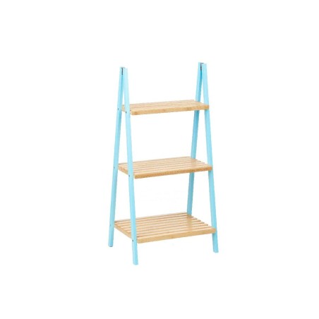 Scaffale da Bagno Berilo WR5504-3-433 Azzurro Naturale 40,3 x 81,5 x 30 cm