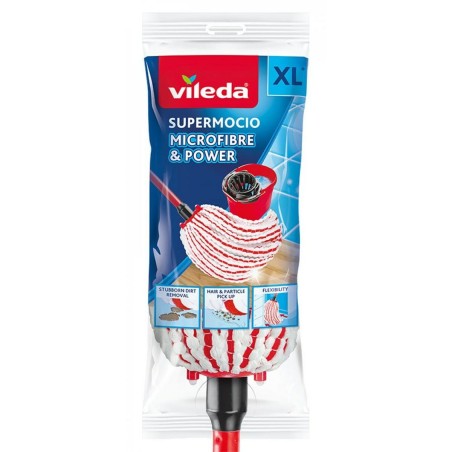 Mocio Vileda Microfibre And Power Rosso Microfibra (1 Unità)
