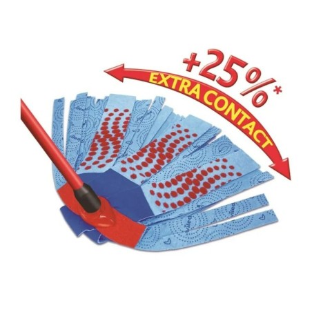 Spazzolone Vileda 3Action Velour XL Azzurro Rosso