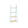 Scaffale da Bagno Berilo WR5504-4-428 Azzurro Naturale 40 x 109,3 x 30 cm
