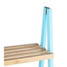 Scaffale da Bagno Berilo WR5504-4-428 Azzurro Naturale 40 x 109,3 x 30 cm
