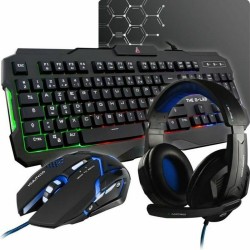 Tastiera e Mouse The G-Lab Combo Argon AZERTY Nero Francese AZERTY