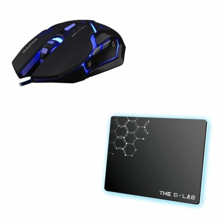 Tastiera e Mouse The G-Lab Combo Argon AZERTY Nero Francese AZERTY