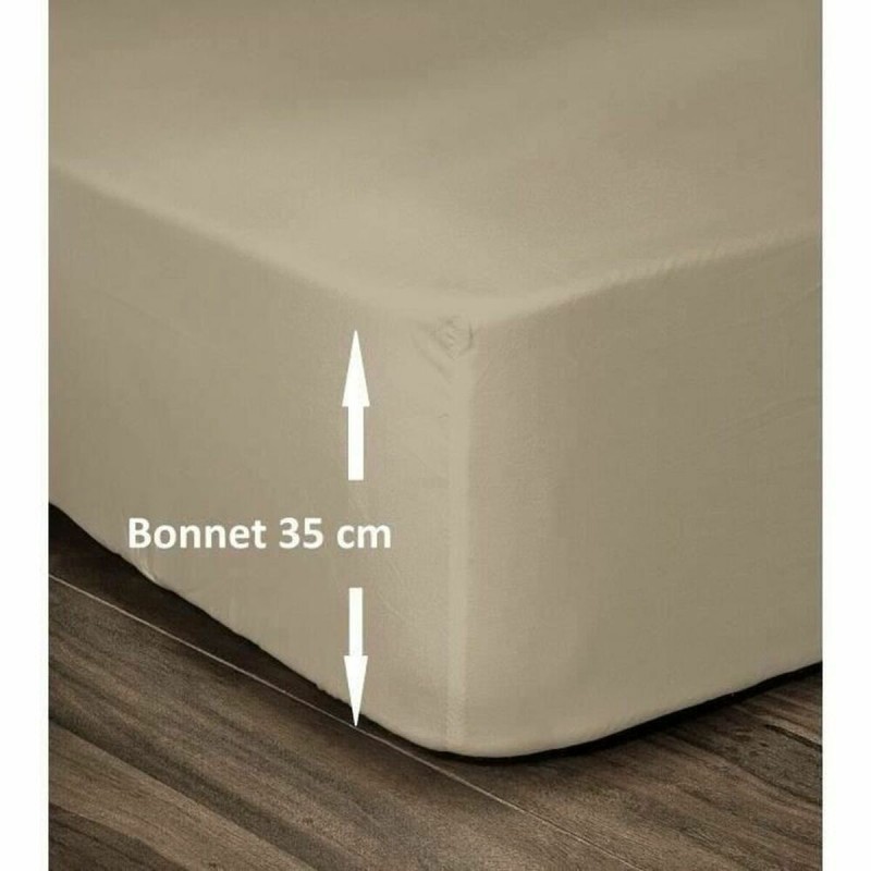 Lenzuolo con angoli Lovely Home Beige 160 x 200 cm Lenzuolo con angoli Lovely Home Beige 160 x 200 cm