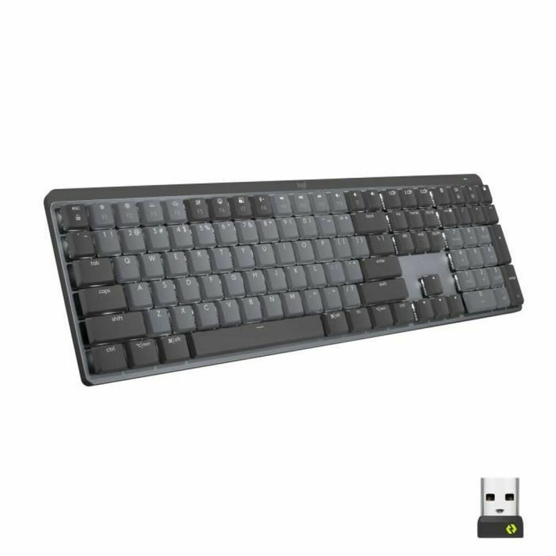 Tastiera Logitech MX Mechanical USB Grafite Retroilluminato Senza Fili AZERTY Tastiera Logitech MX Mechanical USB Grafite Retroilluminato Senza Fili AZERTY