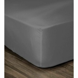 Lenzuolo con angoli Lovely Home Grigio Grigio scuro Letto matrimoniale 140 x 190 cm