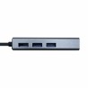 Hub USB Aisens A106-0401 Grigio (1 Unità)