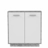 Mobili di stoccaggio Bianco Grigio chiaro 88,9 x 34,2 x 88,1 cm