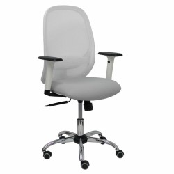 Sedia da Ufficio Piqueras y Crespo 354CRRP Bianco Grigio chiaro Con braccioli