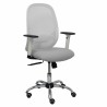 Sedia da Ufficio Piqueras y Crespo 354CRRP Bianco Grigio chiaro Con braccioli